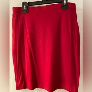 Red confy skirt